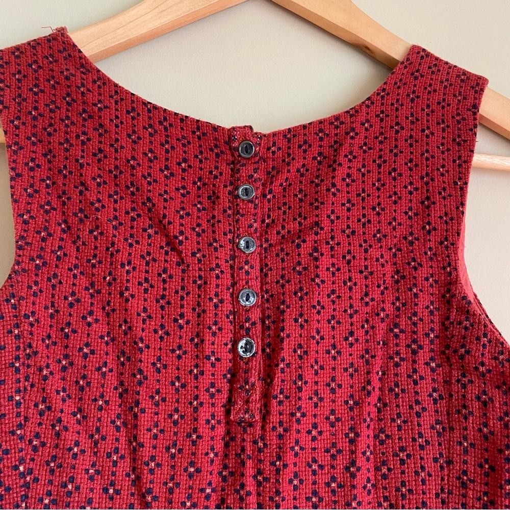 Lucky Brand Embroidered Bohemian Dress Rust Orange Size Small - Picture 3 of 6